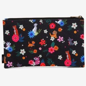 LOUNGEFLY DISNEY CATS FLORAL MAKEUP BAG!